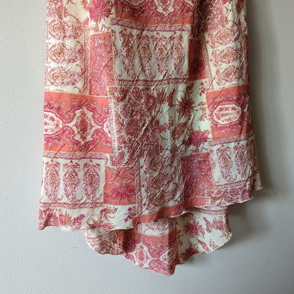 Vintage cowl neck patchwork and paisley print midi dress - Picture 5 of 5